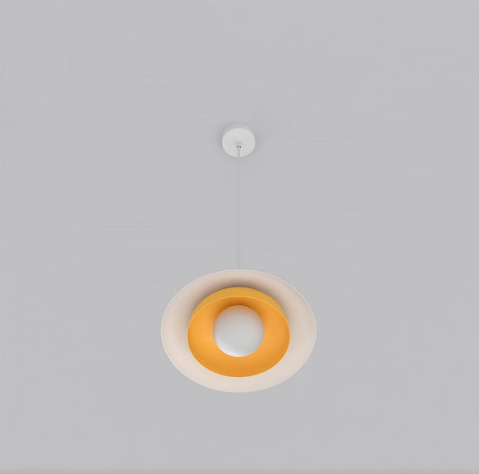 Skin 1 pendellampe hvid/orange