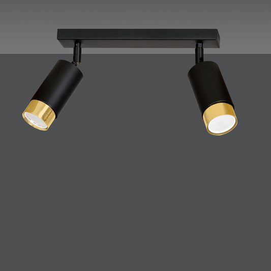 Hiro 2 loftspot sort/guld