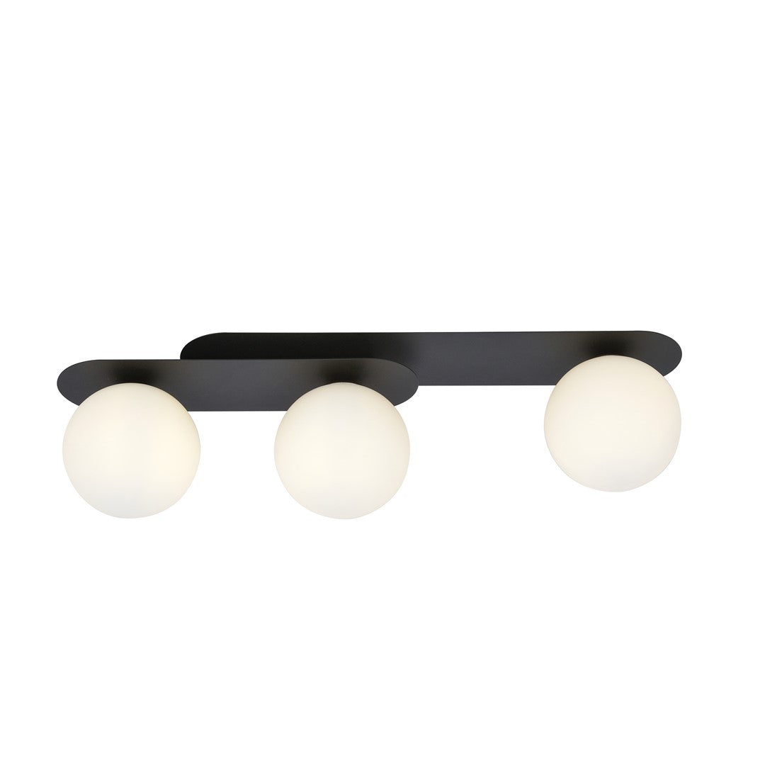 Plaza 3 ceiling lamp black/opal