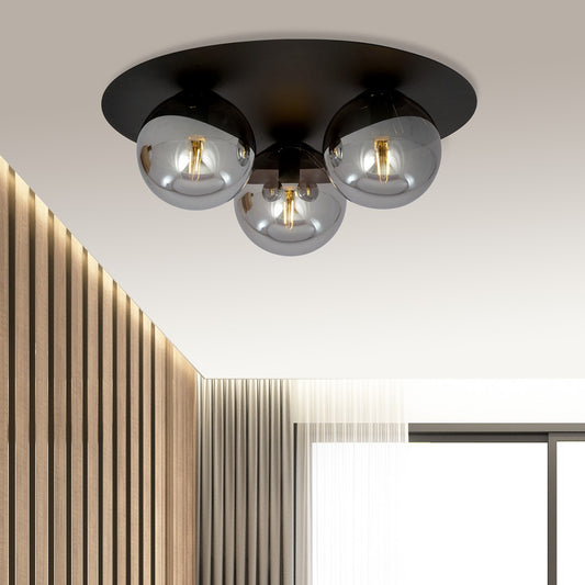 Solar 3 loftlampe sort/grafit