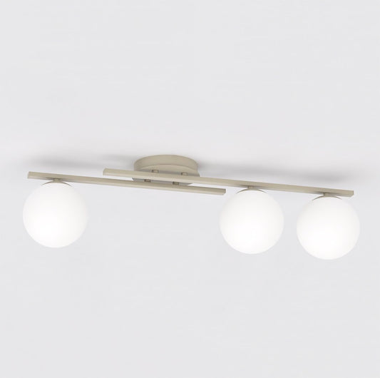Kairo 3 loftlampe mokka/opal
