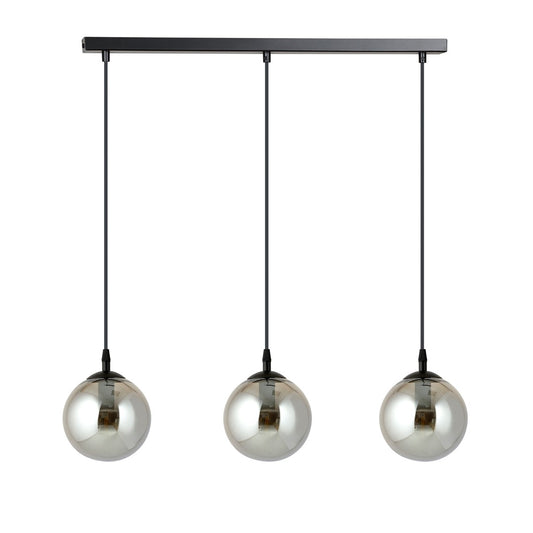 Cosmo 3 pendant light black/graphite