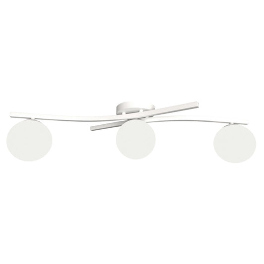 Opus 3 loftlampe hvid/opal