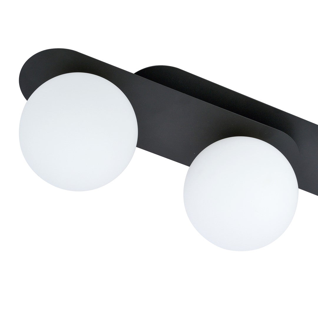 Plaza 3 ceiling lamp black/opal