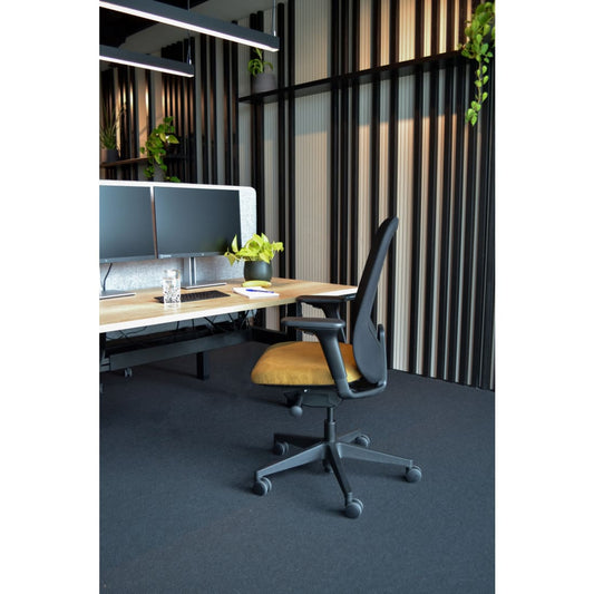 Workliving Nora Mesh Yellow Regain - Ergonomisk kontorstol NEN1335