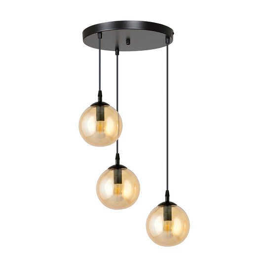 Cosmo 3 premium pendant light amber