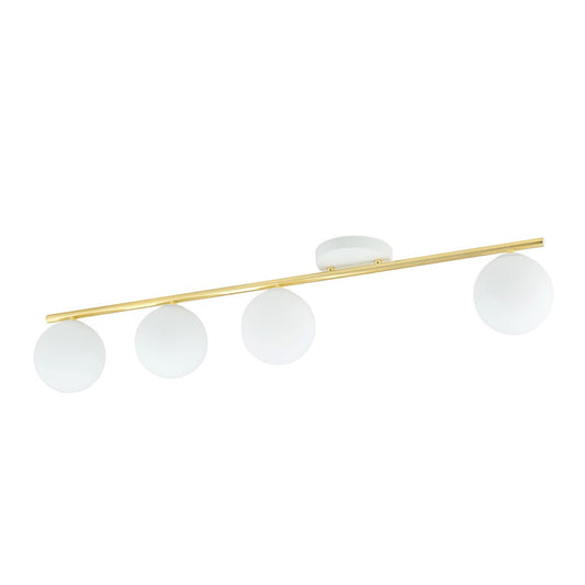 Monza 4 loftlampe hvid/opal