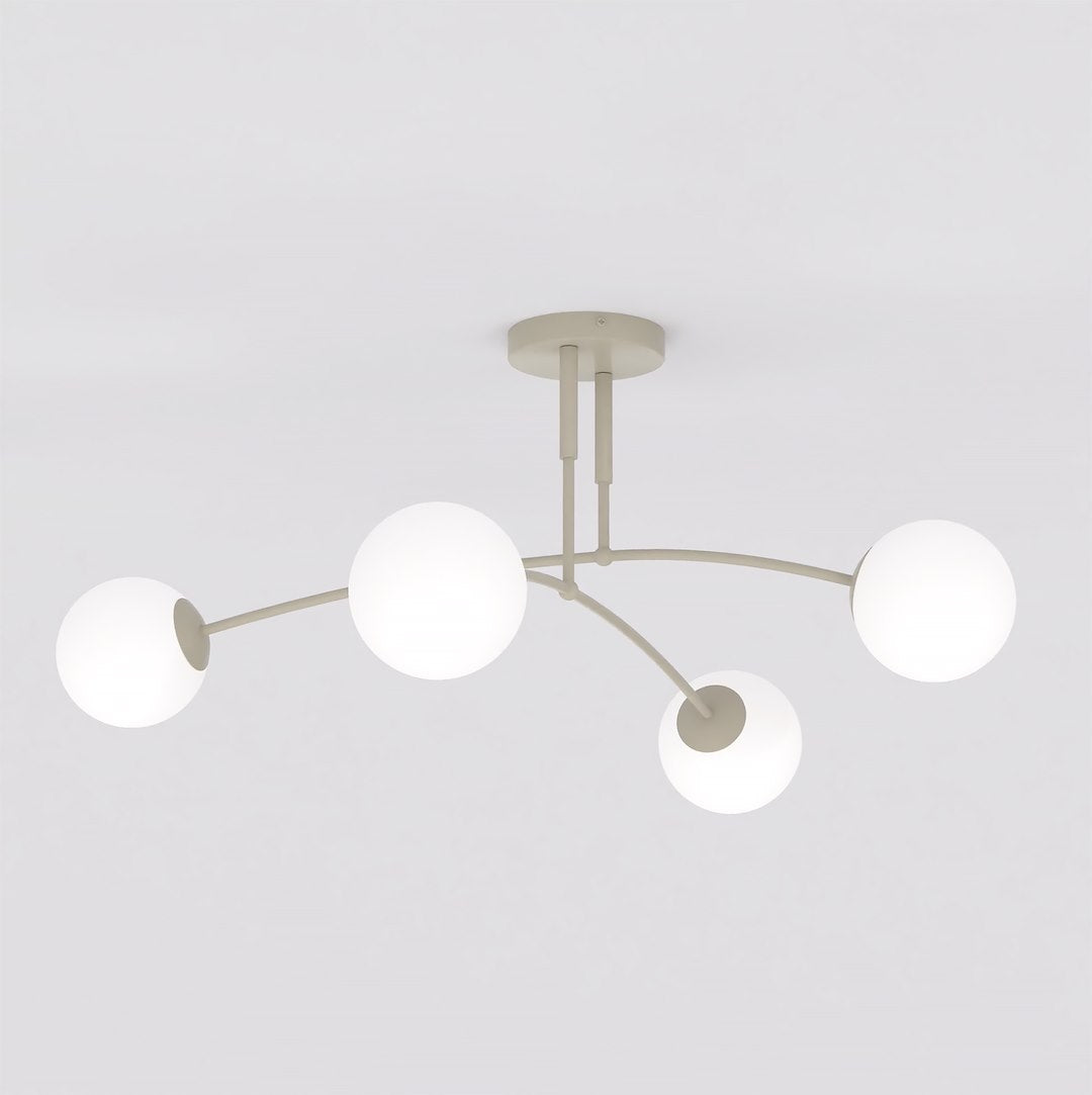 Nails 4 ceiling lamp mocha/opal