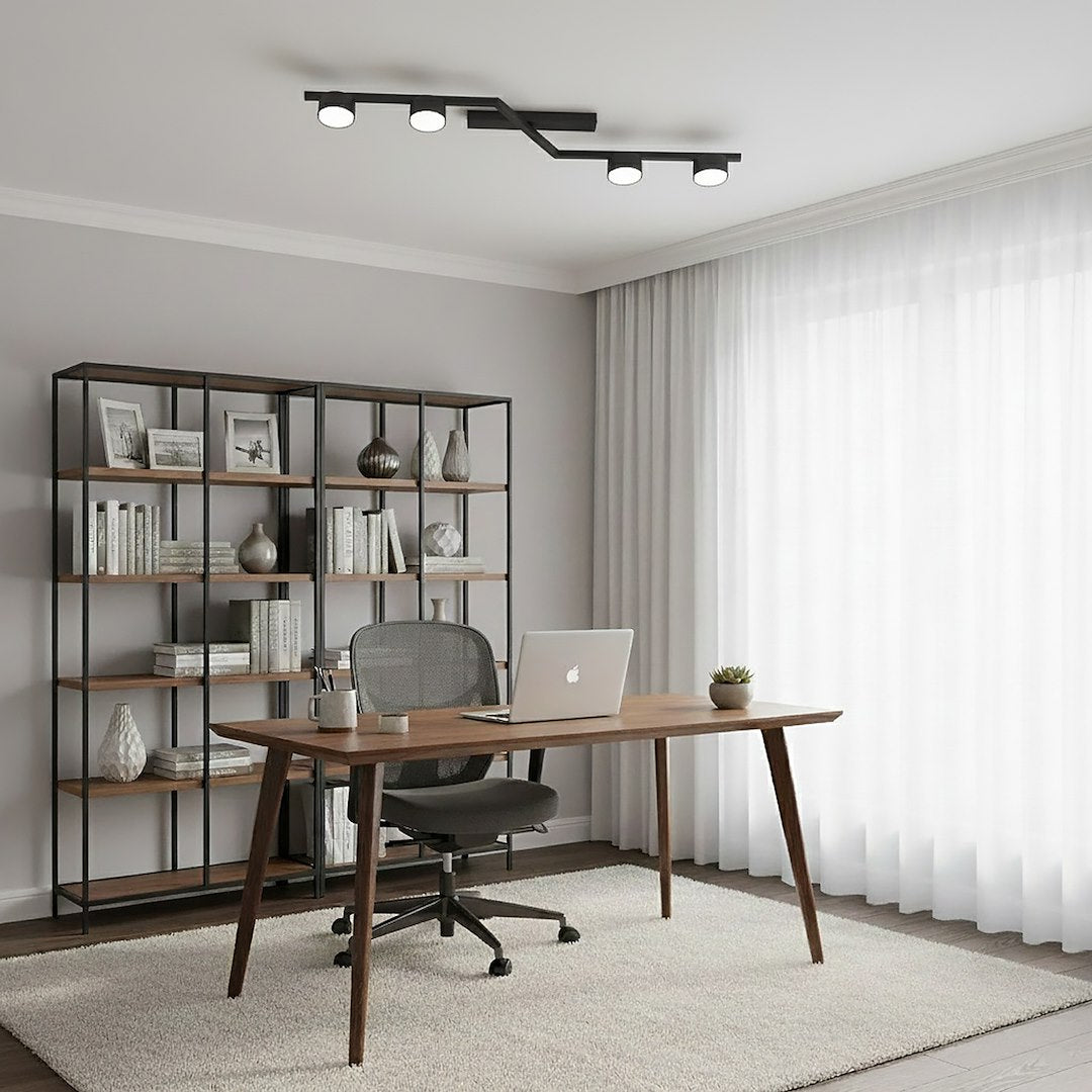 Skan 4 loftlampe sort
