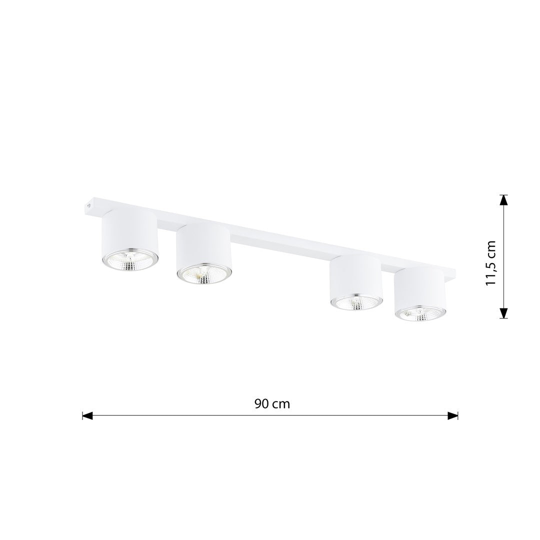 Nano 4 loftspot hvid