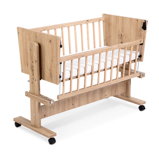 KLUPŚ 5-in-1 Co-sleeping Side Bed 89x40 ZOYA oak