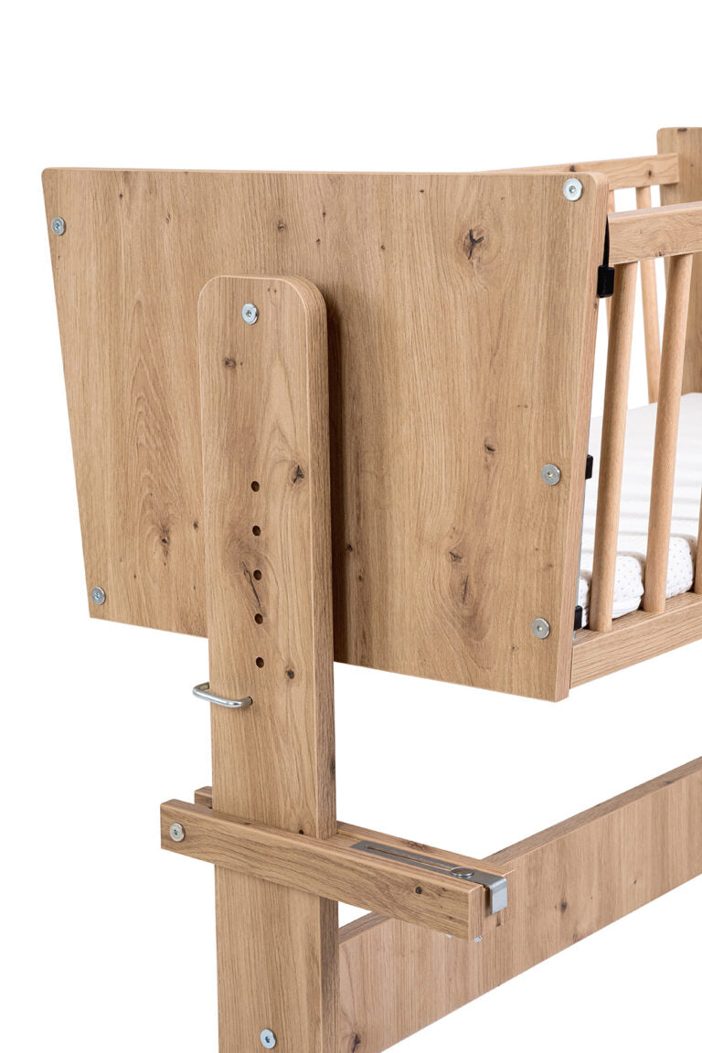 KLUPŚ 5-in-1 Co-sleeping Side Bed 89x40 ZOYA oak