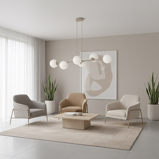 Magnus 6 pendellampe mokka/opal