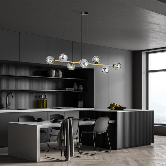 Gravity 8 loftlampe sort/grafit
