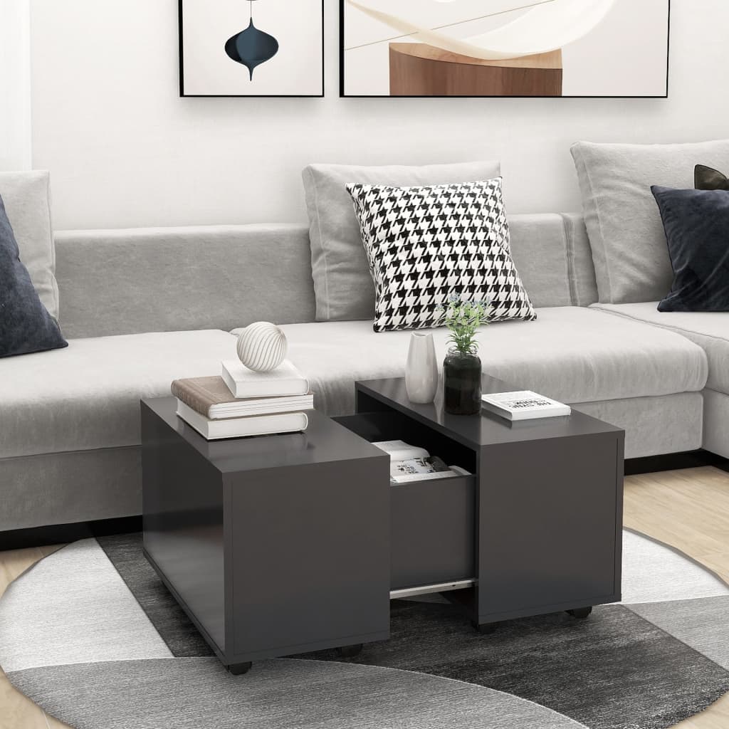Sofabord 60X60X38 Cm Konstrueret Træ Kunsteg