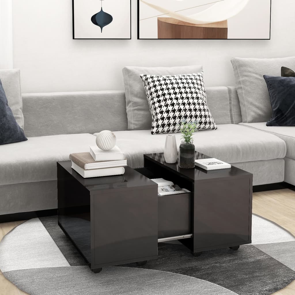 Sofabord 60X60X38 Cm Konstrueret Træ Kunsteg