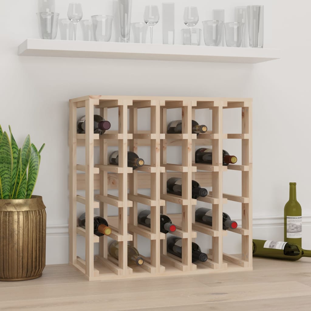 Vinreol 70X33X94 Cm Massivt Fyrretræ