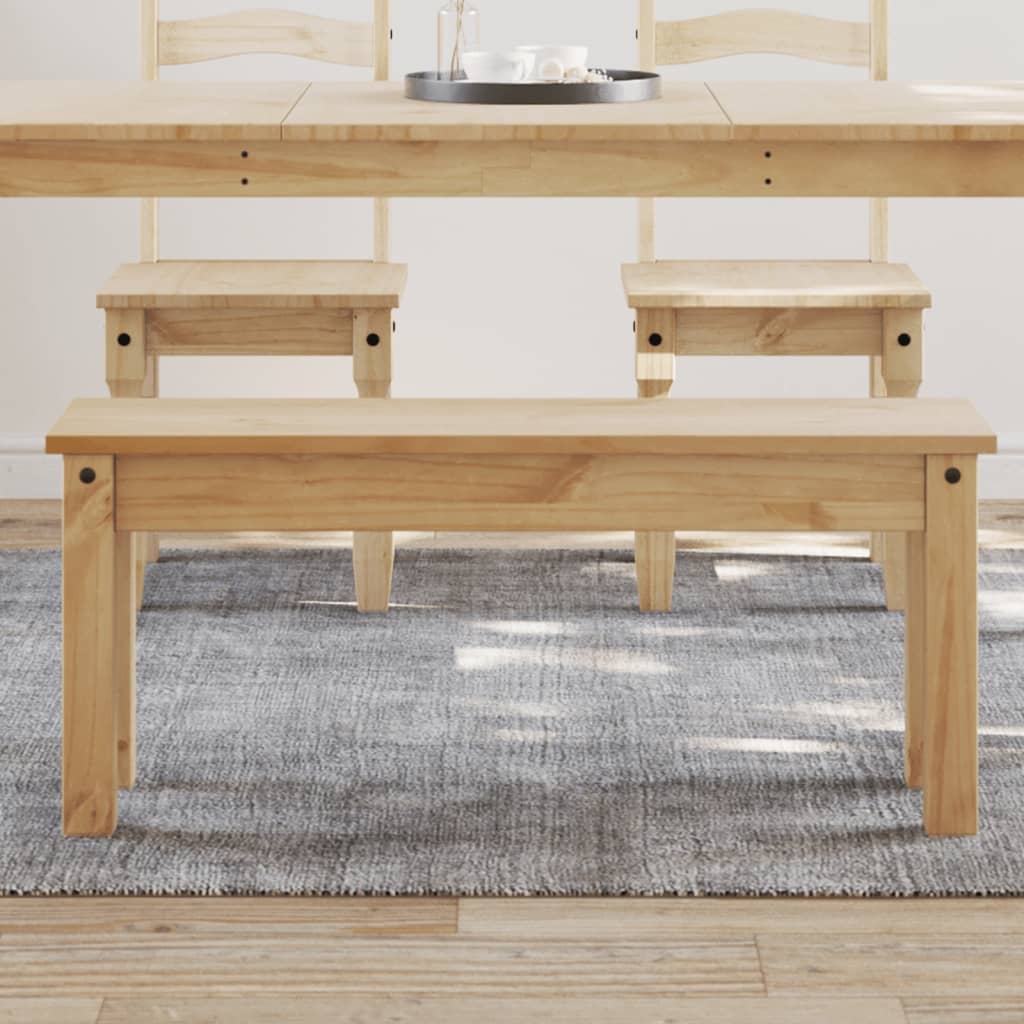 Spisebordsbænk Panama 105X30X45 Cm Massivt Fyrretræ