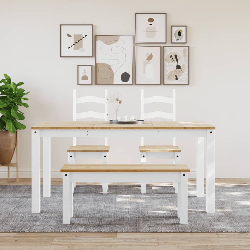 Spisebordsbænk Panama 105X30X45 Cm Massivt Fyrretræ