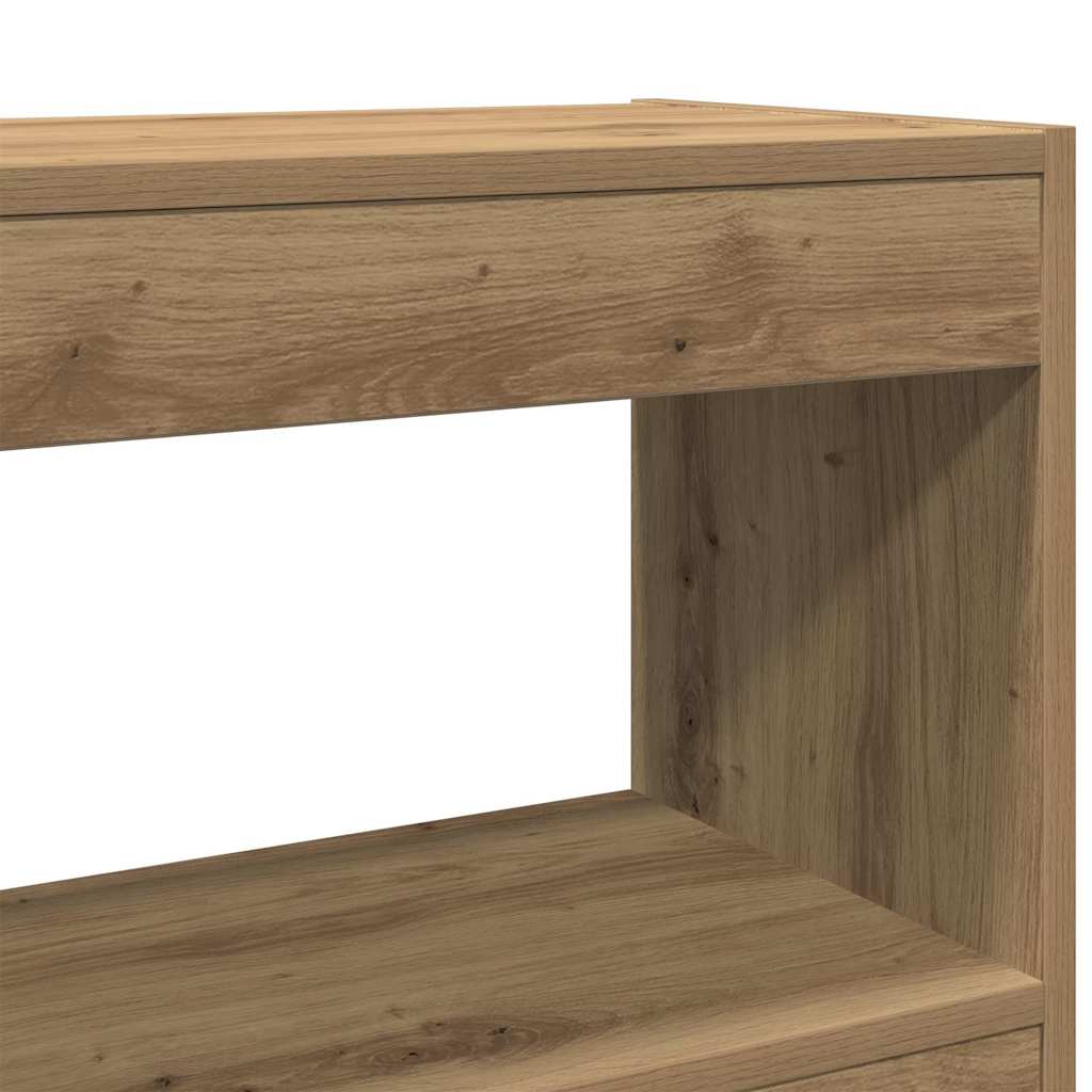 Bogskab 3 Niveauer 100 X 30 X 103 Cm Konstrueret Træ