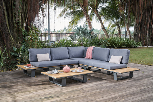 Lota Lounge Corner Set - 3 Pieces - Anthracite