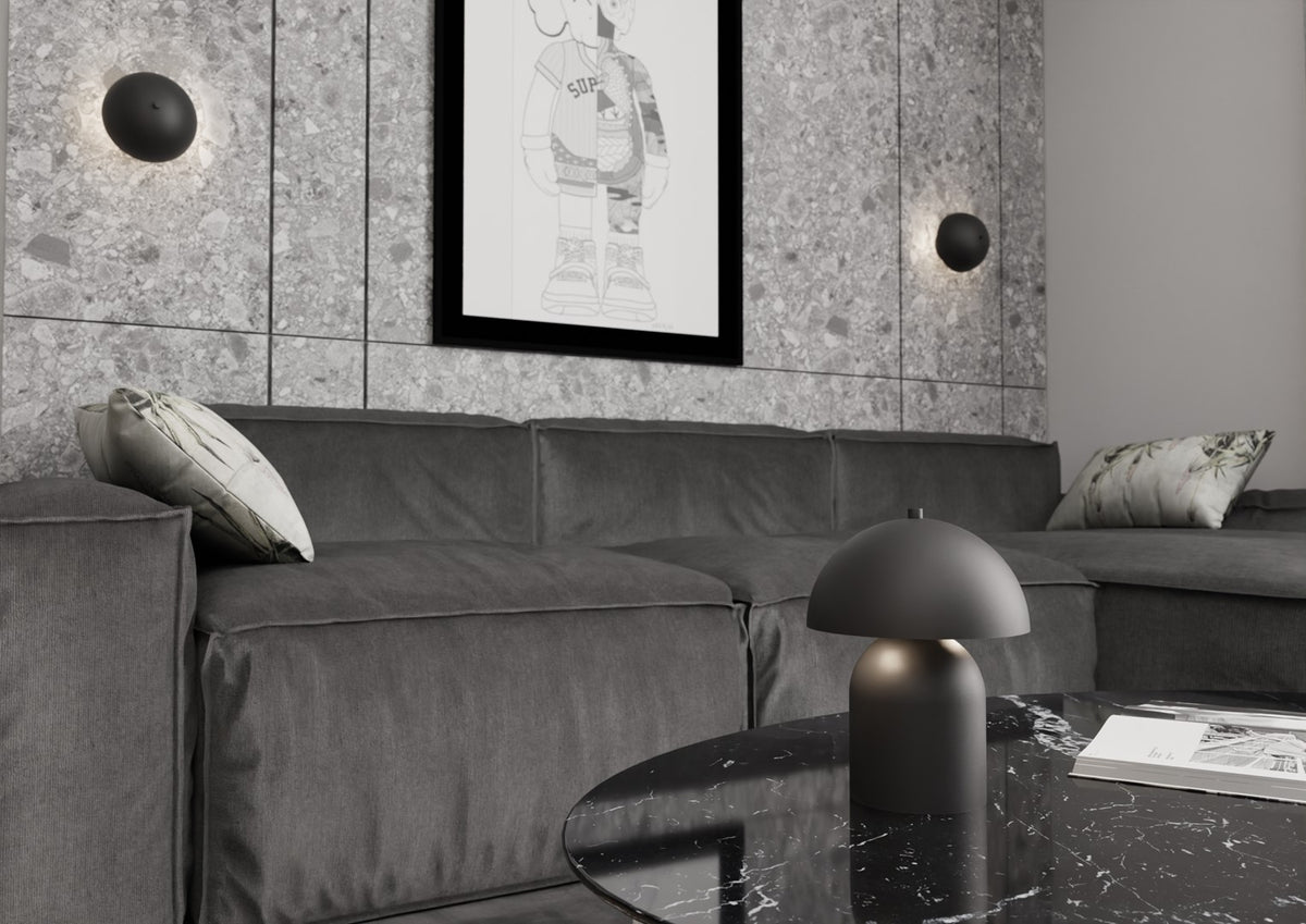 Mush table lamp black
