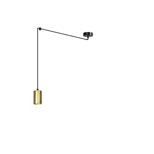 Traker pendellampe sort/guld