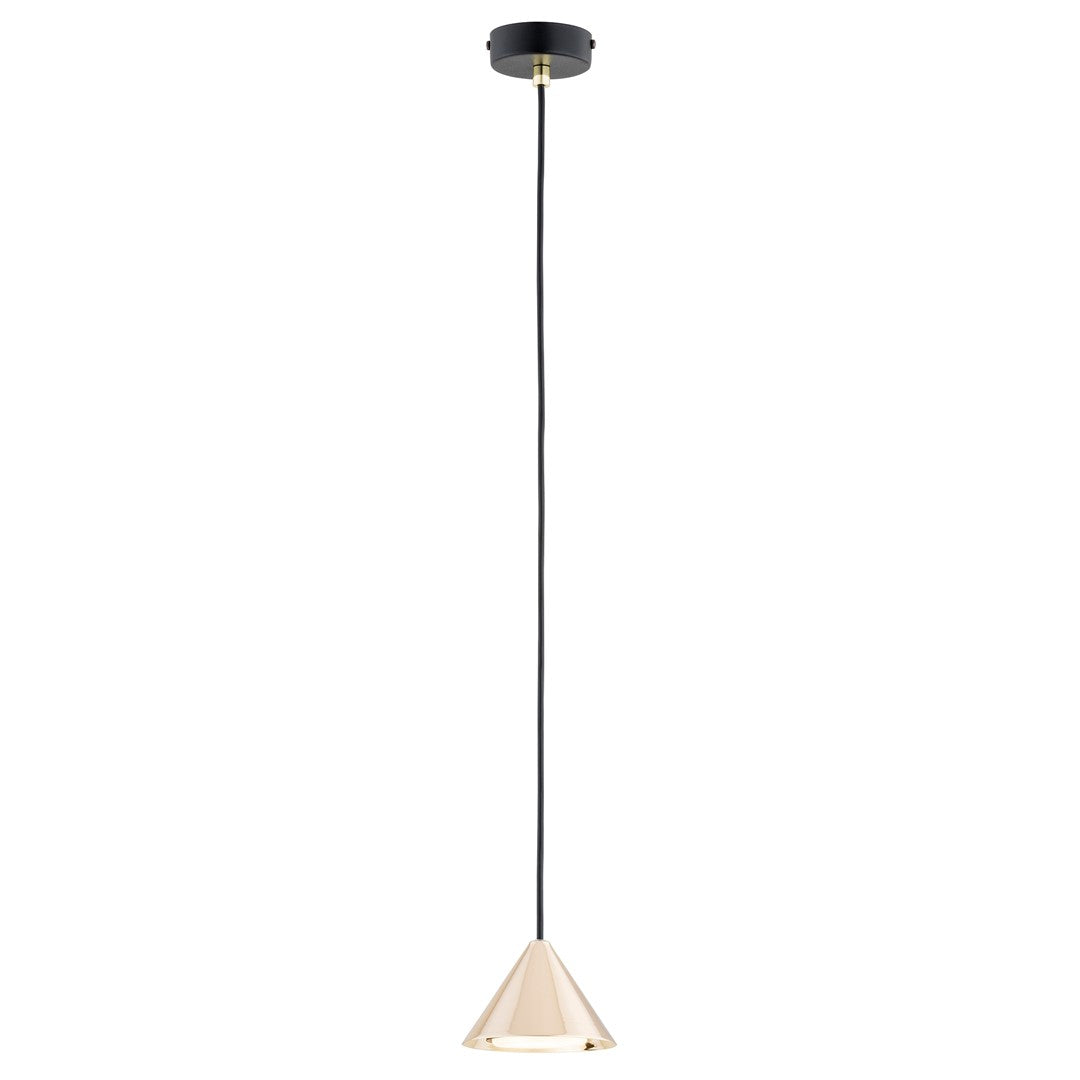 Elit 1 pendellampe sort/guld