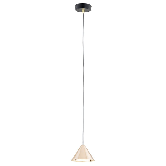 Elit 1 pendellampe sort/guld