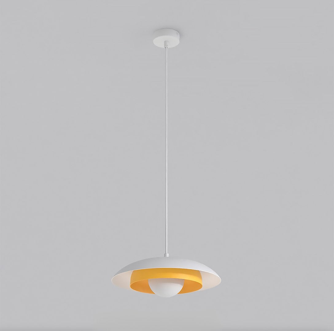 Skin 1 pendellampe hvid/orange