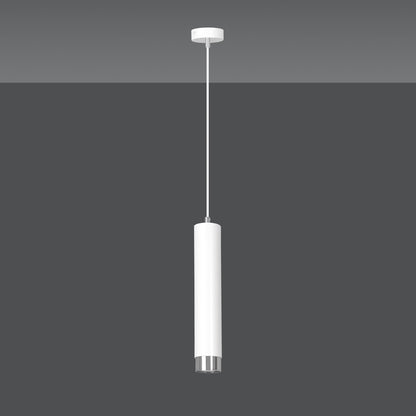 Kibo 1 pendellampe hvid/krom
