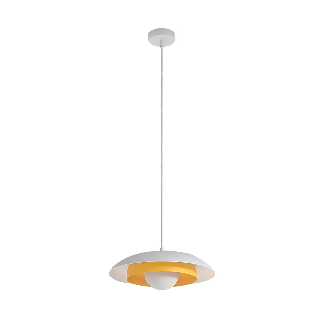 Skin 1 pendellampe hvid/orange