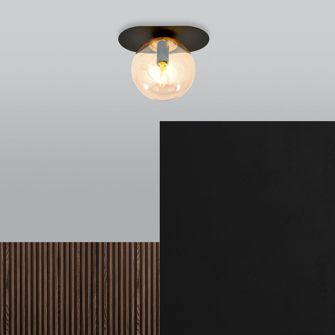 Plaza 1 loftlampe sort/ravfarvet