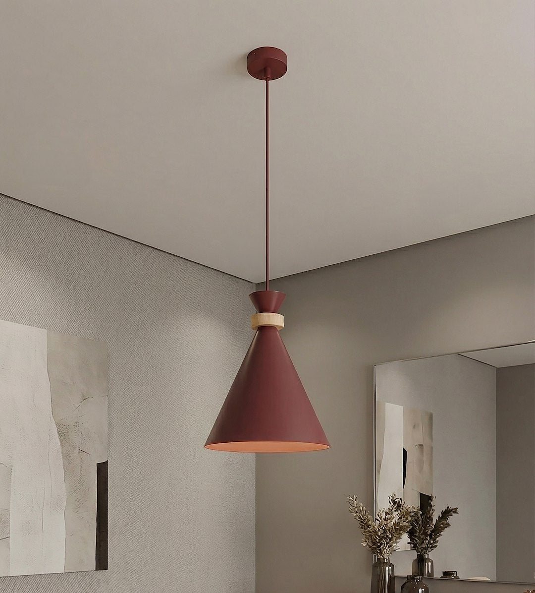 Zero 1 pendellampe bordeaux