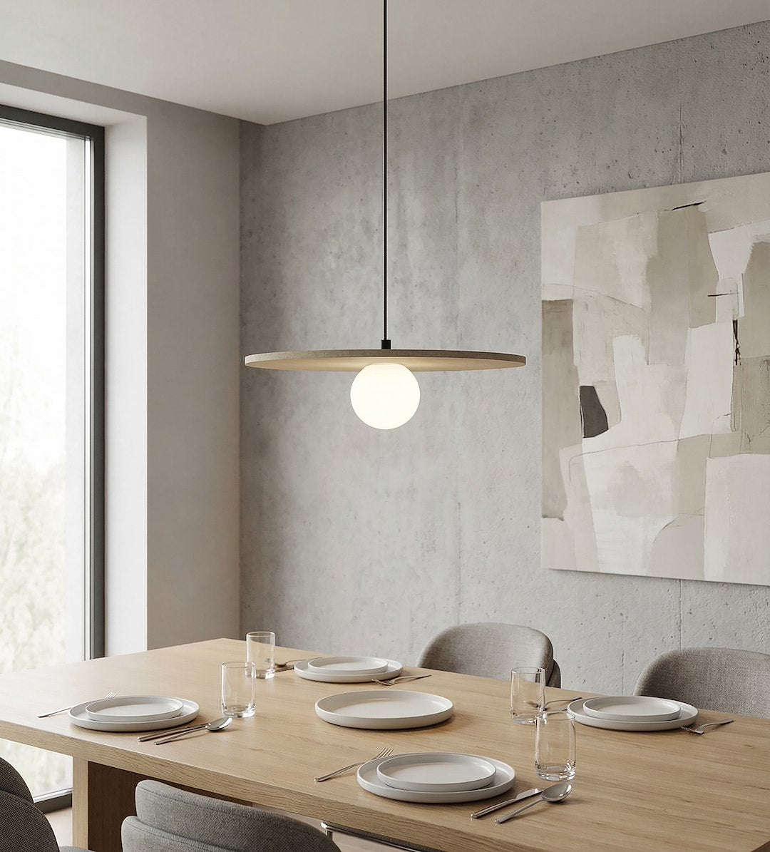 Calma 1 pendellampe beige