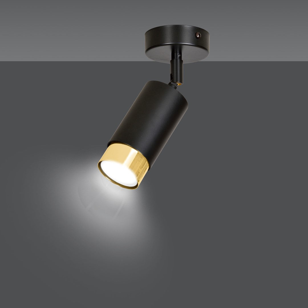 Hiro 1 loftspot sort/guld