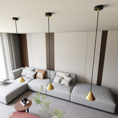 Elit 1 pendellampe sort/guld