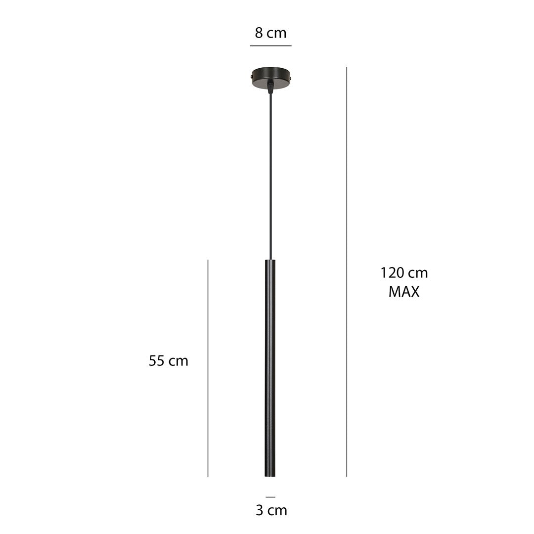 Selter 1 loftlampe sort
