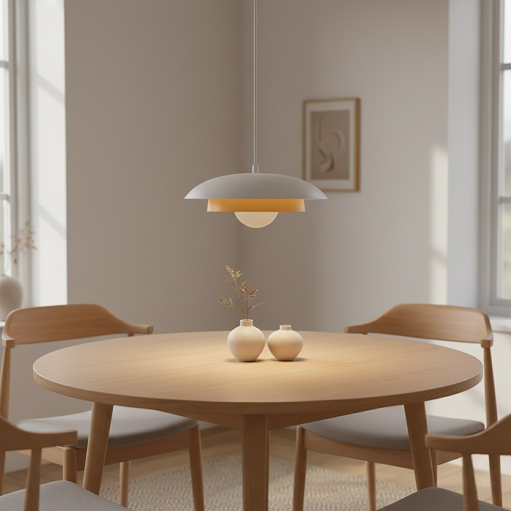 Skin 1 pendellampe hvid/orange