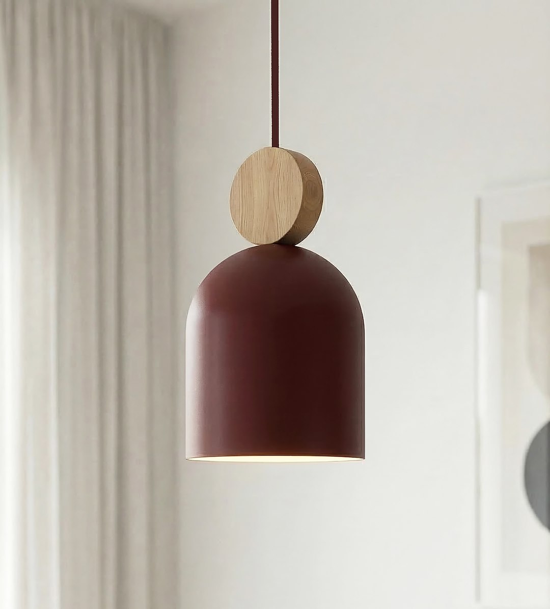 Mesi 1 pendellampe bordeaux