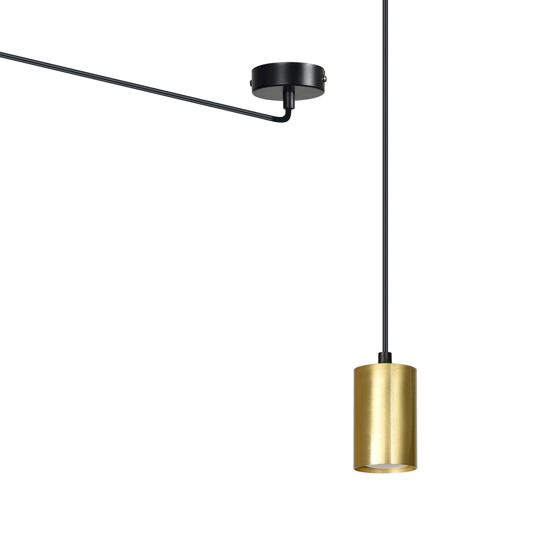 Traker pendellampe sort/guld
