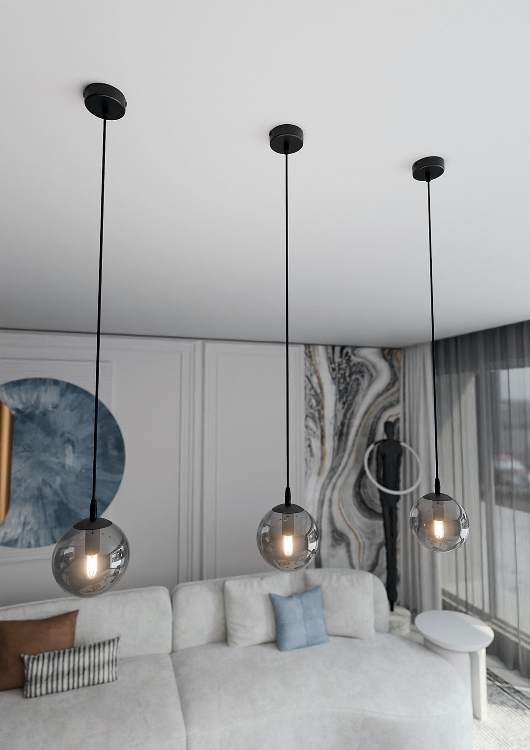 Cosmo 1 pendellampe grafit
