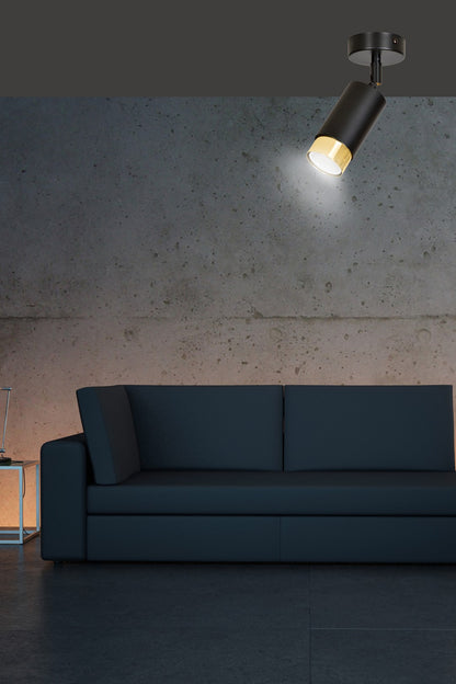Hiro 1 loftspot sort/guld