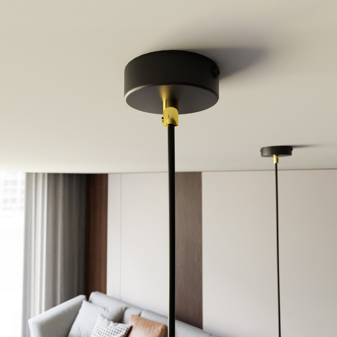 Elit 1 pendellampe sort/guld