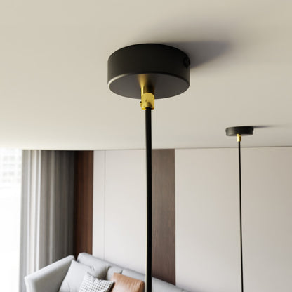 Elit 1 pendellampe sort/guld