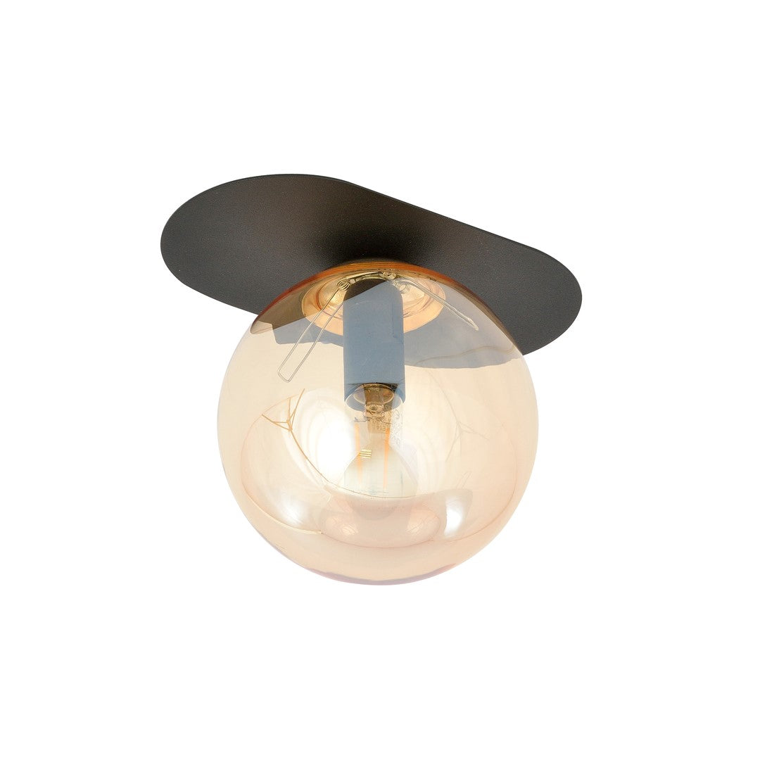 Plaza 1 loftlampe sort/ravfarvet