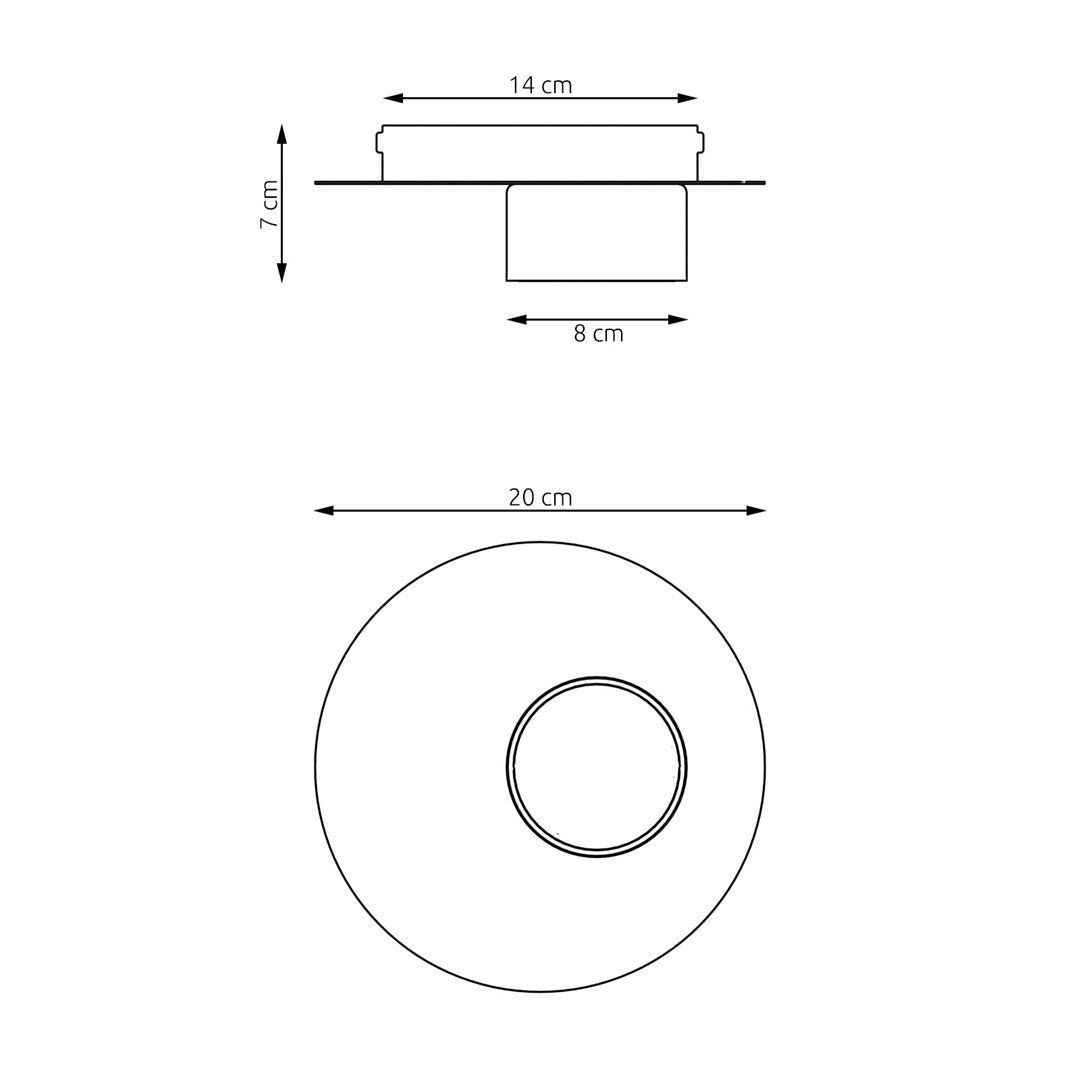 Bolx 1 loftlampe sort