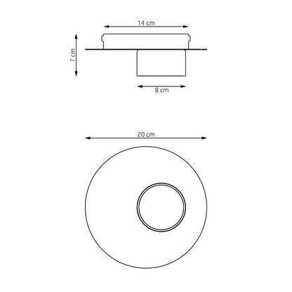 Bolx 1 loftlampe sort