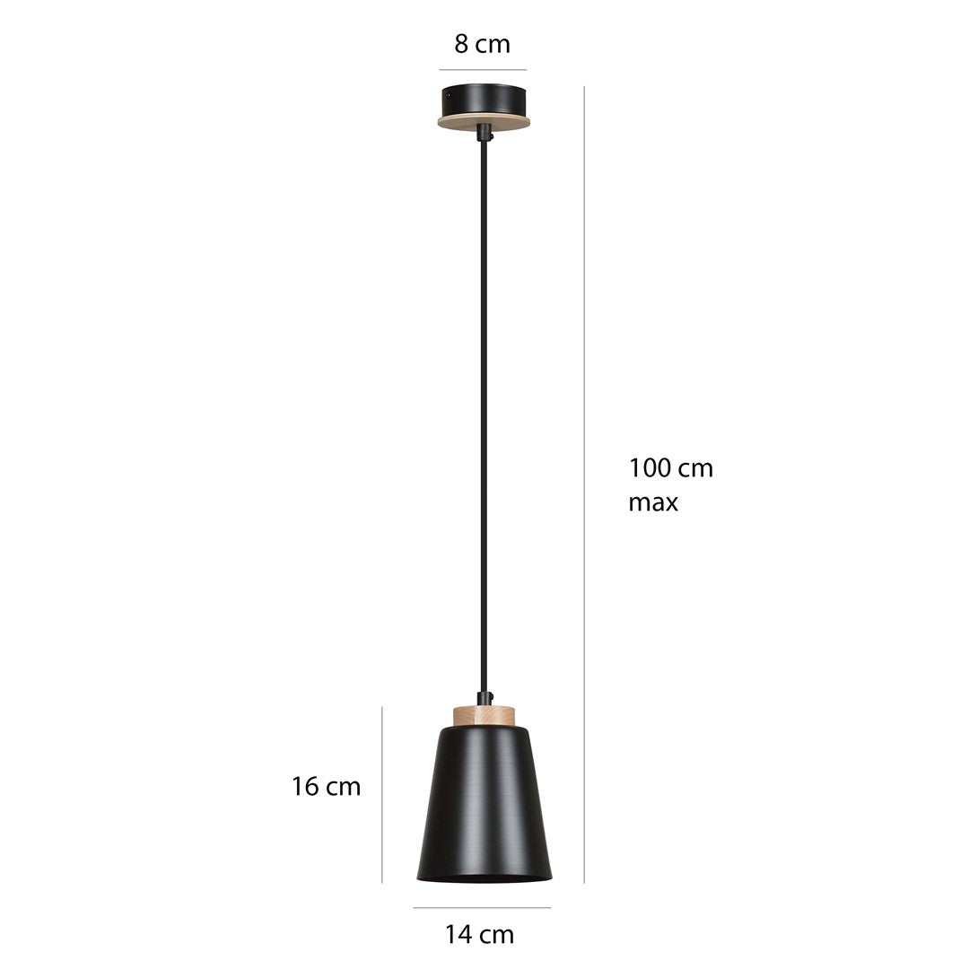 Bolero 1 pendellampe sort