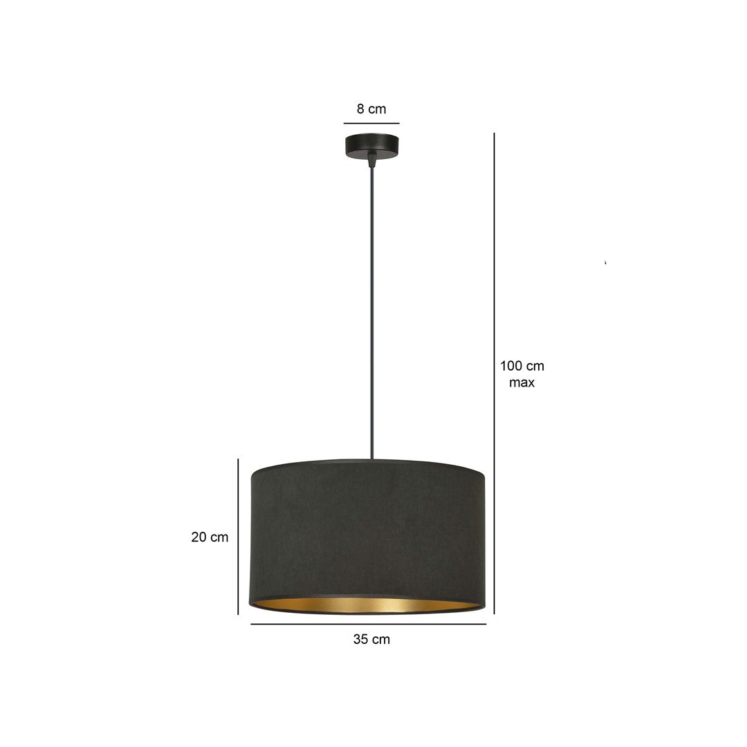 Hilde 1 pendellampe sort